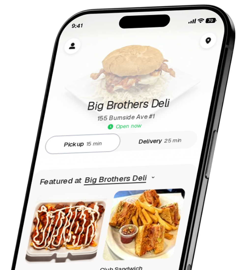 Big Brothers Deli app preview