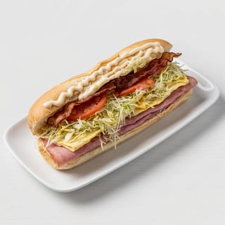 Ham, Egg, Cheese & Bacon (Half)